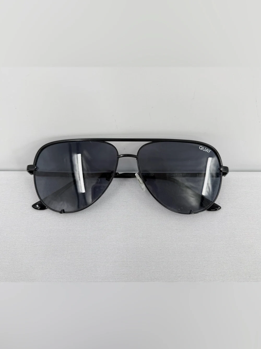 Quay Australia High Key Mini Polarized Black smoke Aviator Sunglasses vacation
